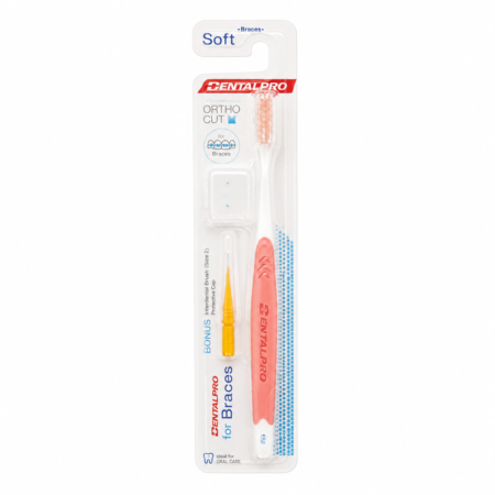 DENTALPRO ortodontinis dantų šepetėlis